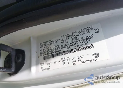 2011 Ford E-350 Super Duty Xl from USA, damaged, VIN 1FBSS3BL2BDB39140